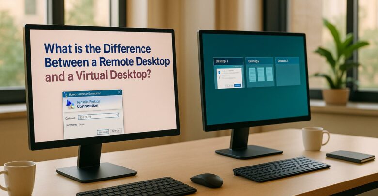 What is the Difference Between a Remote Desktop and a Virtual Desktop?