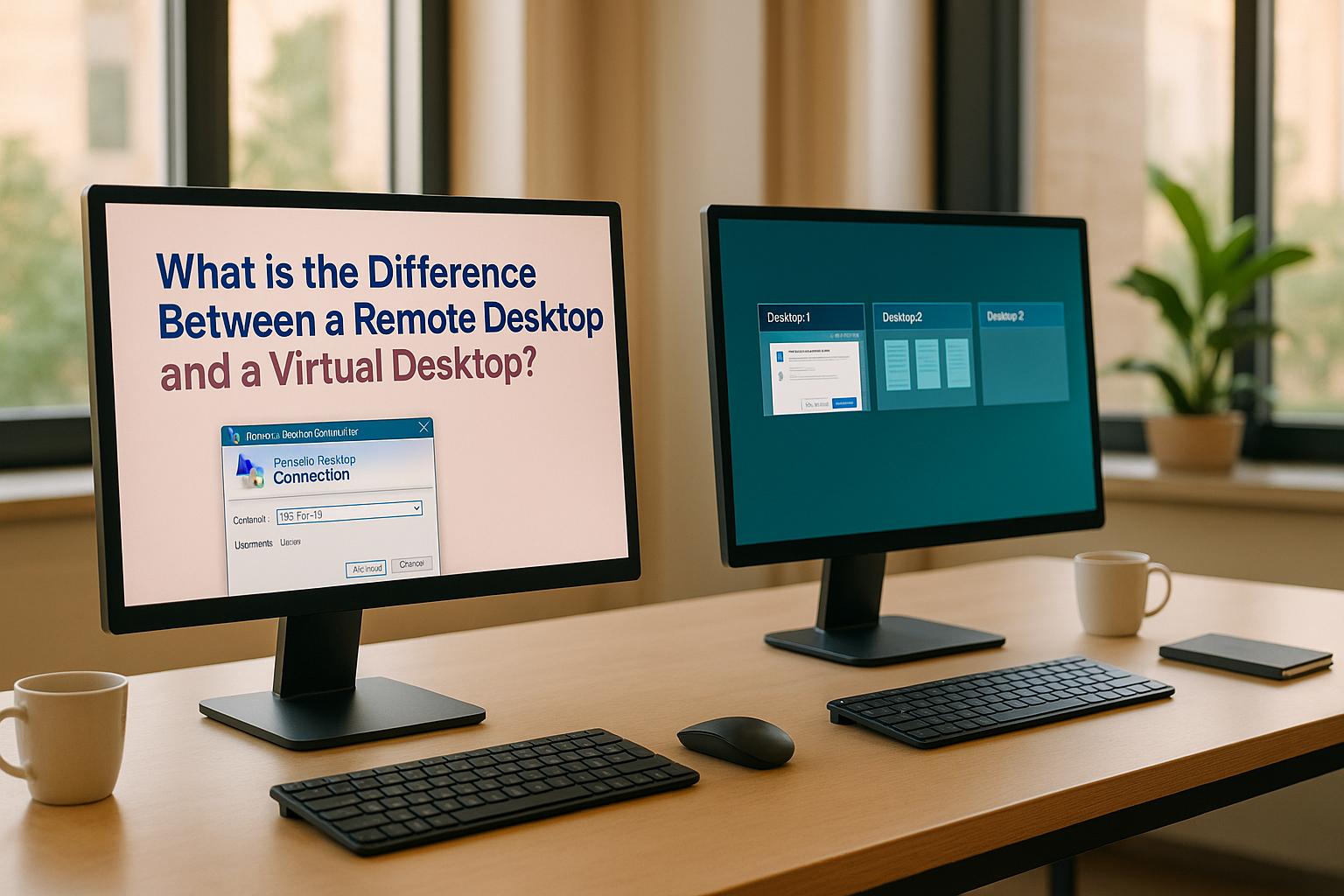 What is the Difference Between a Remote Desktop and a Virtual Desktop?