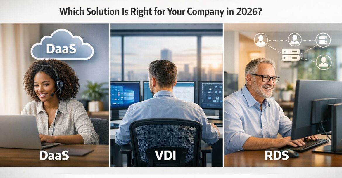 DaaS vs VDI vs RDS: Which Solution Is Right for Your Company in 2026?